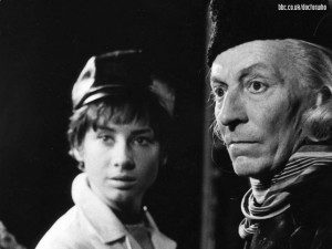 The First Doctor with his granddaughter Susan. Image via BBC, fair use.