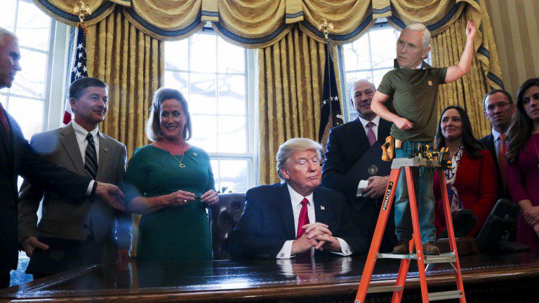 Pence Caught Measuring The Drapes In The Oval Office Andrew Hall