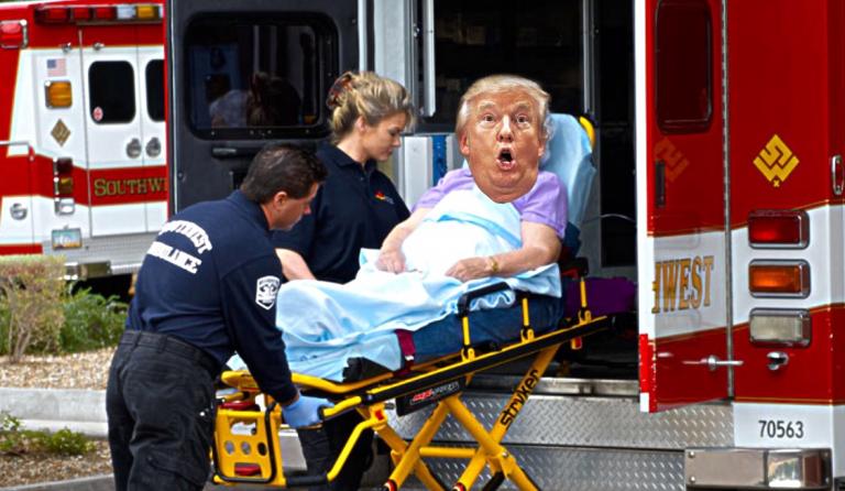 President Trump Admitted To Hospital After Watching Telemundo