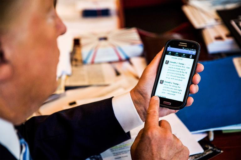Trump tweets.