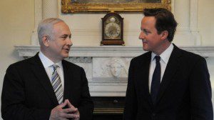 Netanyahu and Cameron inside Number 10. Photo credit: Israel Govt Press Office