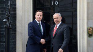 Cameron and Netanyahu outside Number 10 Sept 2015. Photo Credit: Israel Govt Press Office