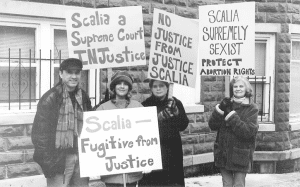 Protesting Scalia. Photo by FFRF.