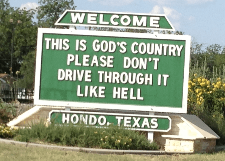 HondoTX sign