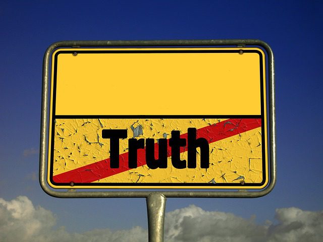 Contrast Truth Note Contrary Lie Street Sign