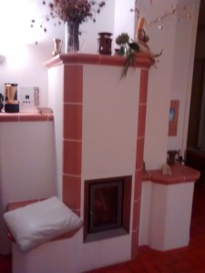 The fireplace at my parents' house in Germany.