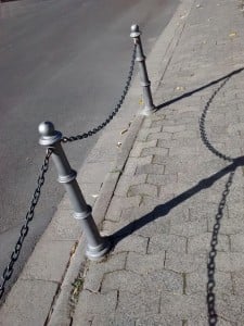 chains that are easy to step over or walk around - in the waking world