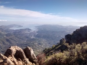 At the top of Mount Tamalpais where we started our conversation about our spiritual paths. 