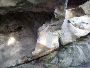 One of the caves at Castle Rock