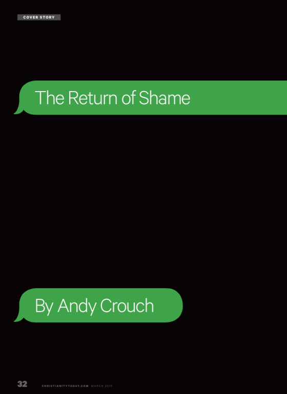 CT Cover Story--The Return of Shame (March 2015)