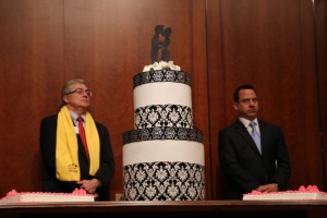 A cake to celebrate the 10 year anniversary of Texas's gay marriage ban. A banner day for Jesus!