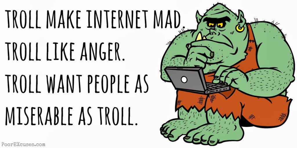 Image from an article entitled, "New Media Activism and Racist Internet Trolls" from the blog New Media Against Racism.