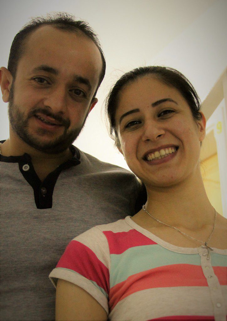 Their wedding plans were stopped by terror, but their love prevailed. "We don't give up"