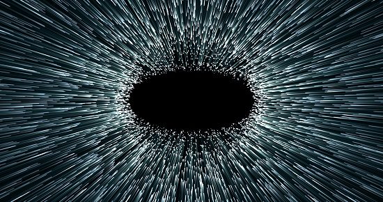 wormhole or black hole, abstract scene of overcoming the temporary space in cosmos