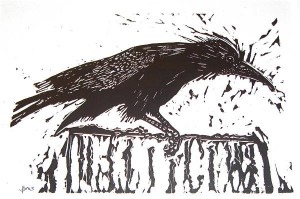 ADvent 1 Rook, by Susan Smith, image on broughtonspurtle.org.uk page