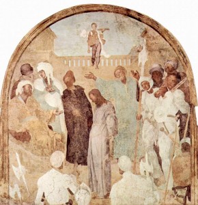 Pentecost 28 Jacopo_Pontormo, 1523-25, Christ Before Pilate, Museo della Certosa del Galluzzo, Florence. Vanderbilt