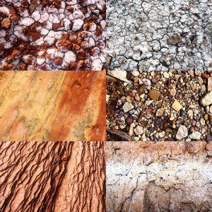 Various soil textures in Utah National Parks