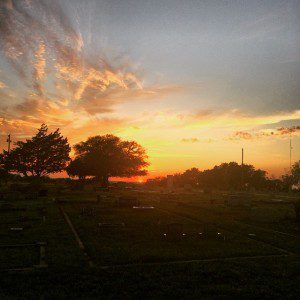 A sunset in our hometown in south Texas.