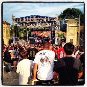 Gabe, Anthony and Dan at a Seether Concert in San Antonio