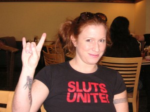 Sluts Unite! The author at PantheaCon, circa 2005