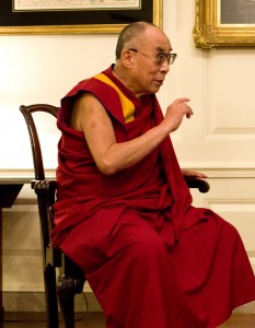 His Holiness the Dalai Lama practices tonglen.