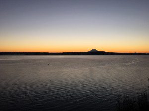 Dawn on January 1, 2016 from the Key Peninsula, Puget Sound region, Washington state, USA. Copyright © 2016 Keith Michael Estrada. All rights reserved.