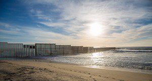 Mexico / US Pacific Ocean Border Fence  United States and Mexico international border - from Border Field State Park / Imperial Beach, San Diego, California   The fence between the USA and Mexico along the Pacific Ocean just south of San Diego. By Tony Webster via Flickr. (CC BY 2.0)