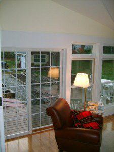 Inside the study I built for myself--I'm writing to you from the chair you see before you.