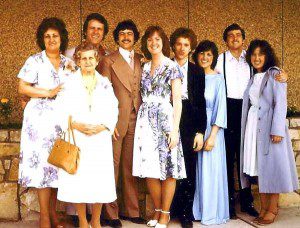 Grammy Rosy is the little lady on the left in the homemade coat. (My future wife and I are on the far right...we'd only been going steady for a few months when this was taken. The two nonItalian looking people in the center didn't make the cut...the rest are my inlaws.