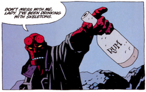Hellboy, at his finest. Mike Mignola is a fantastic artist.