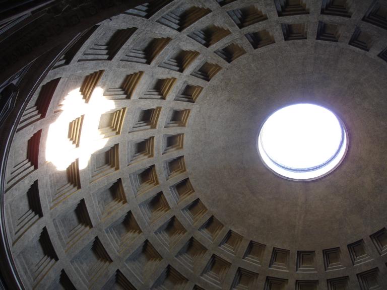 Pantheon Falling Roses Falling Rose Petals And Fire | Father Pablo Migone