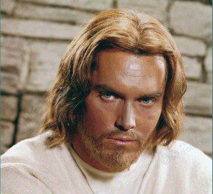 Jeffrey Hunter as Jesus in King of Kings.