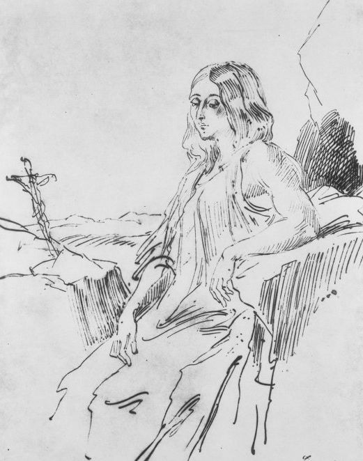Author George Sand as Mary Magdalene