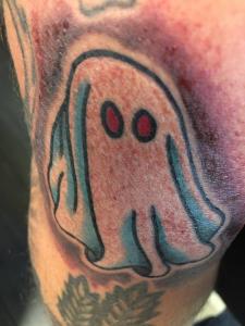the author's ghost tattoo