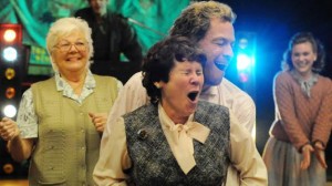 Hefina (Imelda Staunton) and Jonathan Blake (Dominic West), getting to know each other