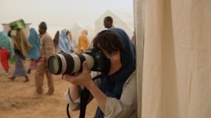 Rebecca and her camera's eye in a Kenyan refugee camp