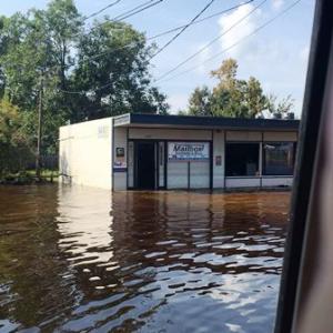 Flooded Post Office in Port Arthur