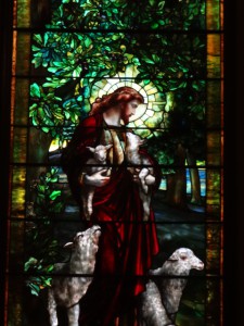 Jesus tending (but not counting) his sheep. (Photo by Lori Erickson)