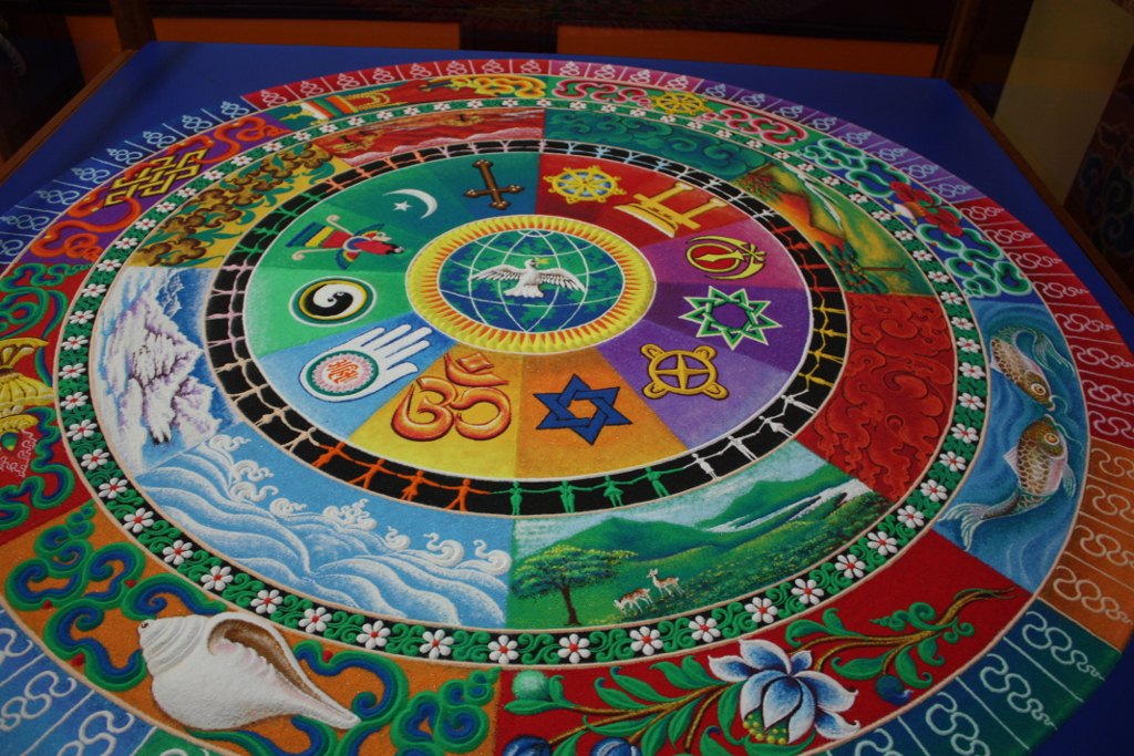 Sand mandala at DGI in Louisville (Lori Erickson photo)