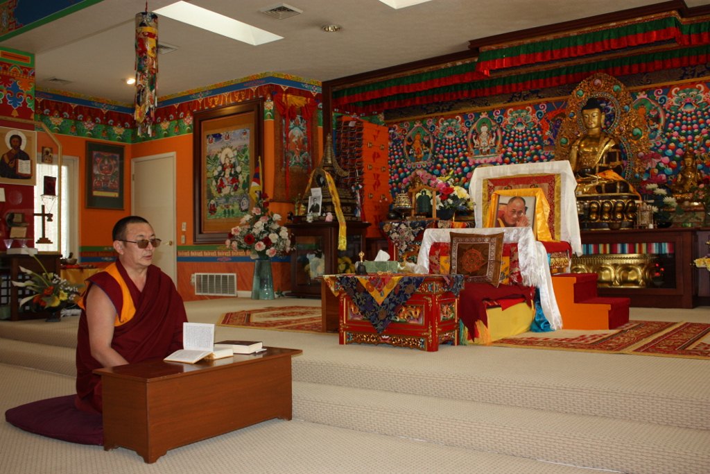 Shrine room at Kumbum Chamtse Ling Temple (Lori Erickson photo)