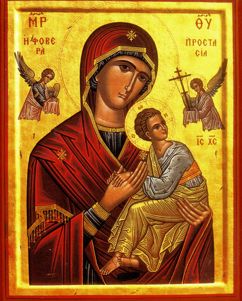 Orthodox icons blend color, imagery and symbolism. 
