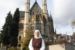 Sister Catharina gave us a warm welcome to St. Apollinaris Church. (Bob Sessions photo)