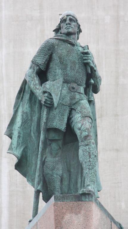 A statue of Leif Erikson overlooks Reykjavik. The family resemblance is uncanny, isn’t it? (Bob Sessions photo)