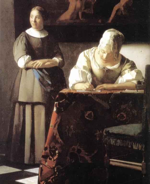 Johannes_Vermeer_-_Lady_Writing_a_Letter_with_Her_Maid_(detail)_-_WGA24698