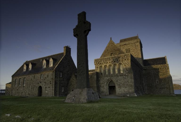 Iona Abbey in Scotland is helping to lead a revival of interest in Celtic Christianity. (photo by Iona Community)