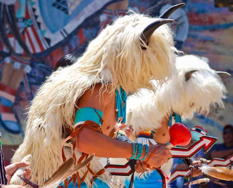 The Indian Pueblo Cultural Center has traditional dancing each Saturday and Sunday. (Photo by Indian Pueblo Cultural Center)