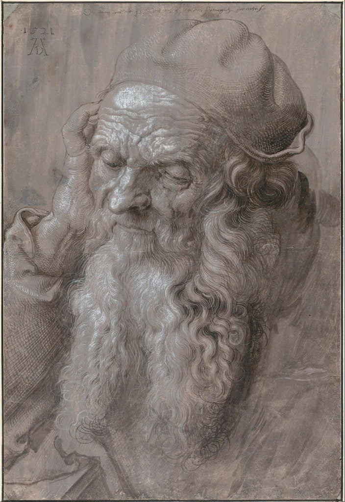 Head of an Old Man by Albrecht_Dürer_(Wikimedia Commons Image)