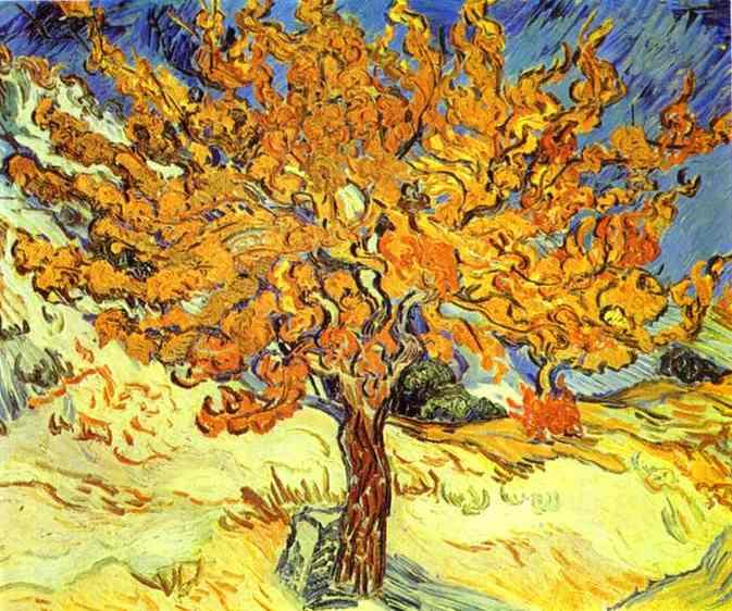 "Mulberry Tree" by Vincent van Gough (Wikimedia Commons image)