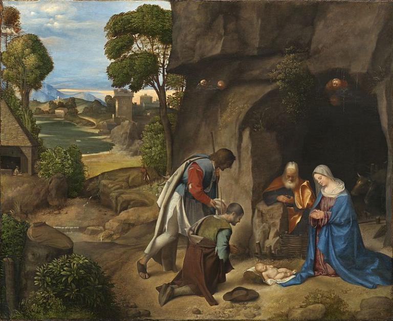 Adoration of the Shepherds by Giorgione, 1510 (Public domain image)