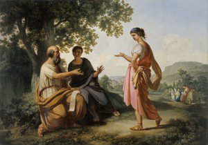 ("Socrates with Diotima and a Disciple," by Franz Caucig, before 1810. Source: Wikimedia, Creative Commons License)